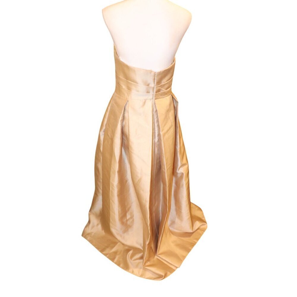 Donna Karan New York Strapless Gown Champagne Gold Size 14 NWOT - Picture 3 of 6